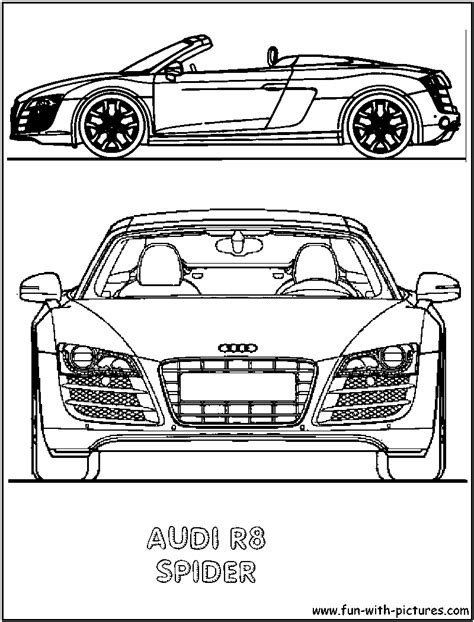 audi  spider coloring page