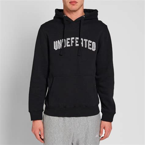 undefeated emblem pullover hoody black