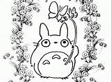Coloring Totoro Neighbor Coloringhome sketch template