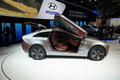 hyundais  kw  seater  oniq electric sports hatchback picture gallery