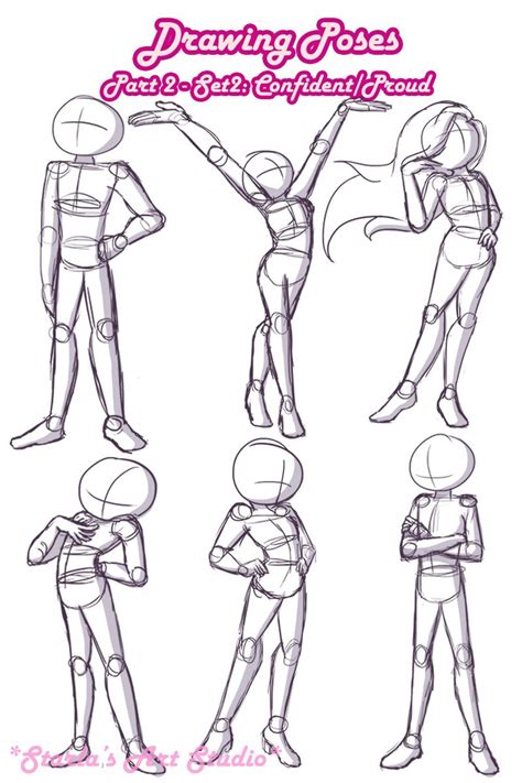 confident proud poses here s a reference page to draw confident or proud standing poses for
