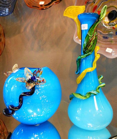 These Blue Vases Are Simply Gorgeous Glass Decor Glass Blowing