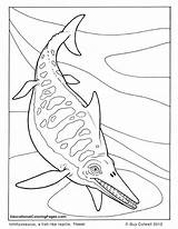 Coloring Pages Dinosaur Ichthyosaurus Dinosaurs Kids Books Printable Colouring Color Animal Book Two Drawing Preschool Activities Crafts Sheets Craft Au sketch template