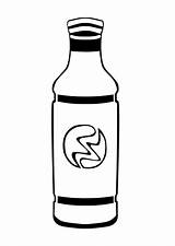 Coloring Bottle sketch template