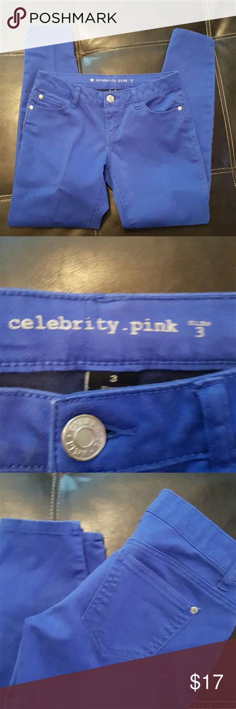 celebrity pink indigo blue skinnies skinny jeans blue