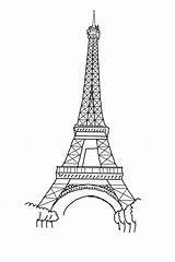 Eiffel Tower Coloring Pages Drawing Printable Kids Paris Print Torre Simple Colouring Color Draw Bestcoloringpagesforkids Cliparts Easy France Sheets Drawings sketch template