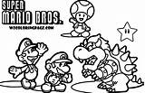 Mario Coloring Pages Characters sketch template