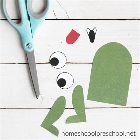 fantastic frog paper craft  preschoolers  template
