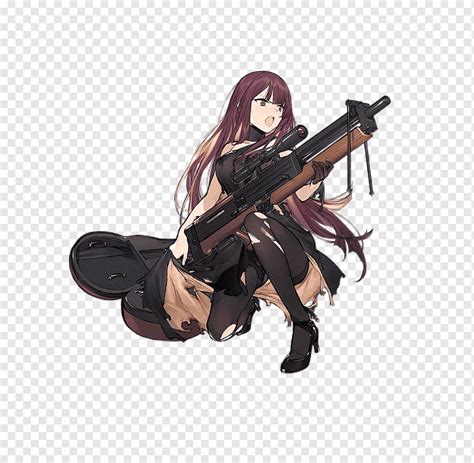 Frontline Girls 9a 91 Sniper Rifle Walther Wa 2000 Sniper Rifle Png