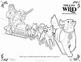 Dog Coloring Sled Pages Print Template sketch template