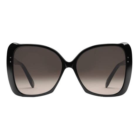 gucci oversize square frame sunglasses black acetate gucci