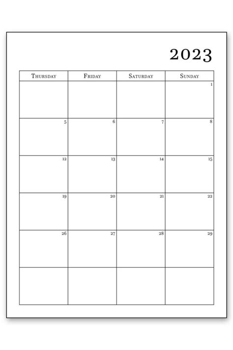 calendar printable  simple print monthly calendars