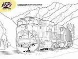 Coloring Train Pages Crossing Trains National sketch template