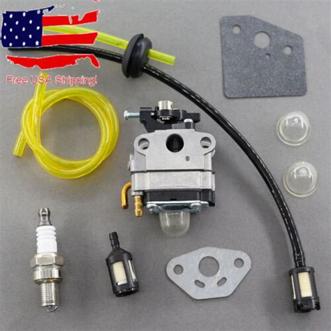 Carburetor Carb Kit Ryobi 4 Cycle S430 Weedeater With Fuel Line