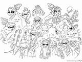 Splatoon Coloring Pages Lineart Characters Megaloceros Printable Oc Print Color Deviantart Getcolorings Kids Getdrawings sketch template