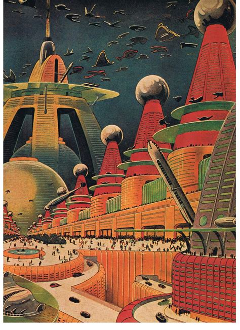 vintage science fiction art print