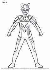 Ultraman Coloring Zero Draw Pages Drawing Drawings Step Cartoon Gambar Kids Learn Tutorials Drawingtutorials101 Ginga Games Painting Book Print Comments sketch template