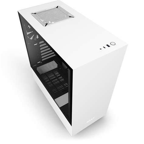 nzxt  tempered glass compact mid tower computer case