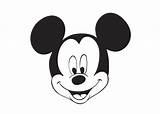 Mickey Mouse Face Coloring Pages Disney Cartoon Colouring Head Drawings Printable Kids Drawing Books Crafts Sheets Draw Choose Board sketch template