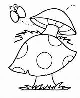 Mushroom Coloring Pages Print sketch template