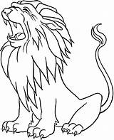 Coloring Lion Pages Printable Print sketch template