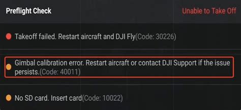 fix dji gimbal calibration error code  cult  drone