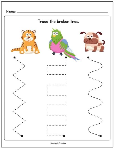 printable tracing lines worksheets tribobot  mom nessly tracing