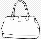 Handbag Clip Drawing Bag Coloring Favpng sketch template