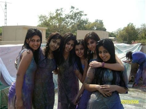 prema s world beautiful girls playing wet holi in white dresses complete set of hot pictures