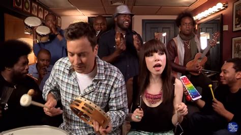 jimmy fallon carly rae jepsen and the roots sing call me maybe with