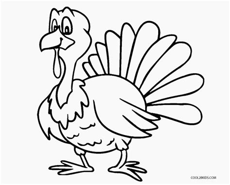 printable turkey coloring pages  kids  printable pictures