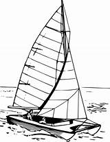 Catamaran Ketch Lugger Caravel Diferencias Openclipart Sailboat Yacht Onlinelabels Clipground Webstockreview Vhv sketch template