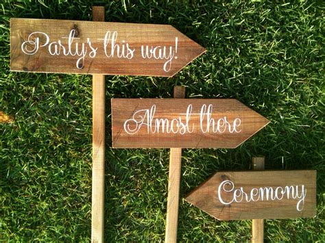 wedding signs wooden wedding signs ceremony sign reception