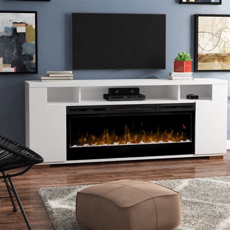 modern floating tv stand  fireplace img solo