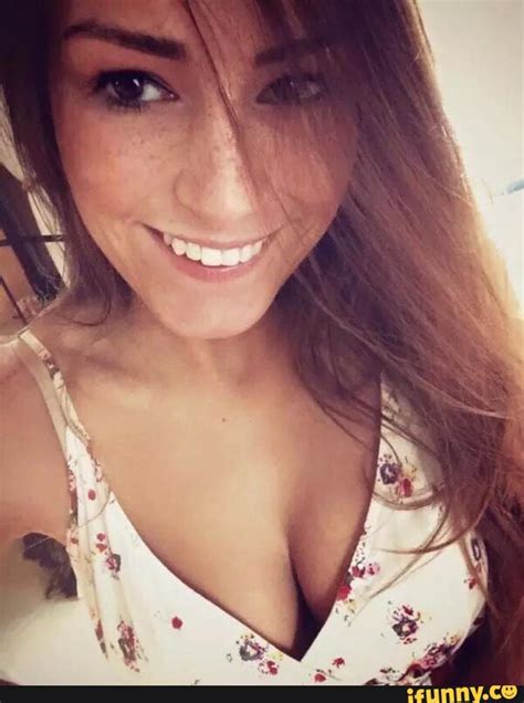 Cute Freckles And Smile Sexy Cleavage Booblover22