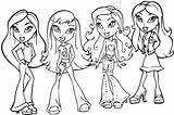 Bratz Coloring Pages Cartoons Mannequin Kb Getcolorings Printable sketch template