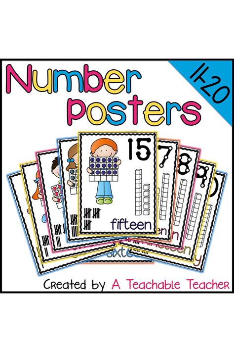 number posters    teachable teacher