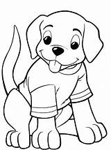 Puppy Coloring Pages Baby Cute Puppies Getdrawings sketch template
