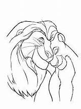 Sarabi Desene Colorat Mufasa Animate Planse Simba sketch template