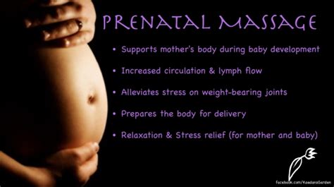 benefits of prenatal massage kaedansgarden