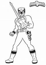 Power Coloring Rangers Sword Pages Guard Holding Colouring sketch template