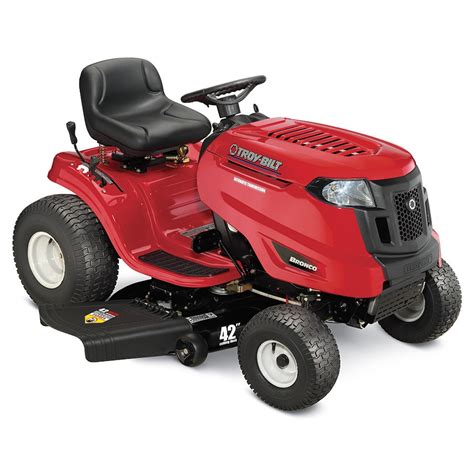 Troy Bilt Bronco 17 Hp Automatic 42 In Riding Lawn Mower With Mulching
