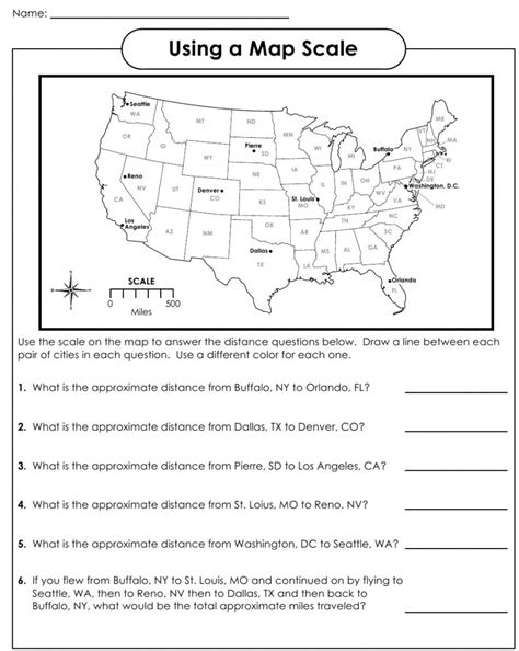 map skills worksheets