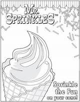 Sprinkles sketch template