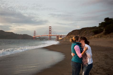 same sex marriage proposal photographer baker beach san francisco ca