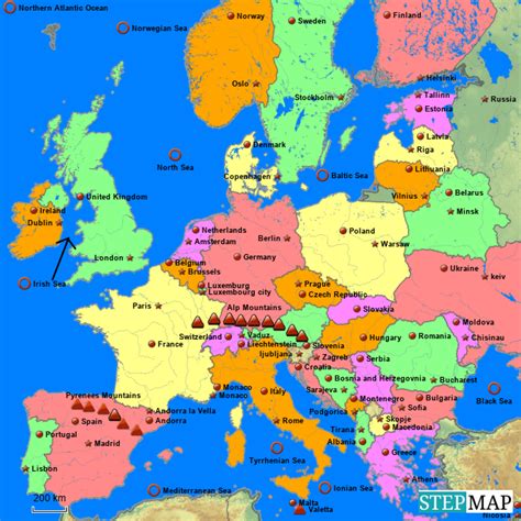 stepmap map  europe landkarte fuer germany