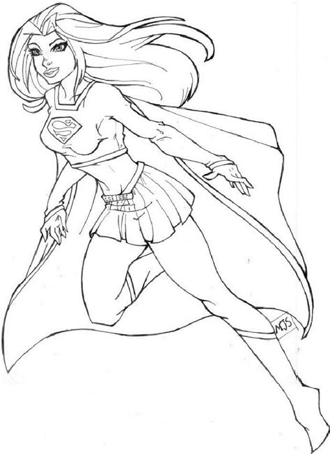 supergirls coloring pages  superhero coloring pages marvel