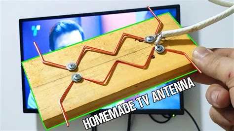 homemade hdtv antenna   tv  proof  works youtube