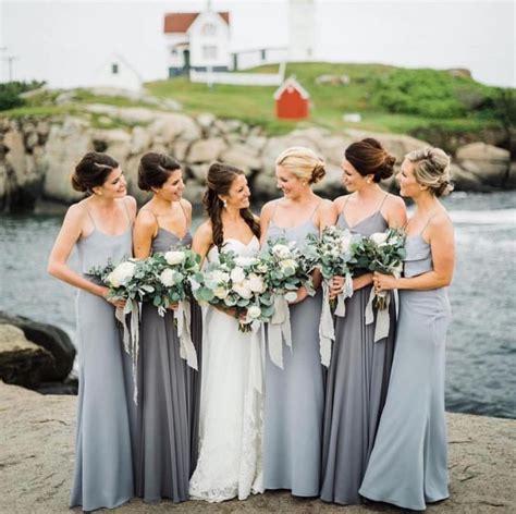 pin  carlyle thornton blog  wedding inspo dusty blue bridesmaid dresses summer