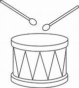 Drum Clipart Clip Drums Drawing Marching Coloring Snare Pages Outline Musical Instrument Cliparts Easy Line Percussion Drawings Colorable Sweetclipart Instruments sketch template